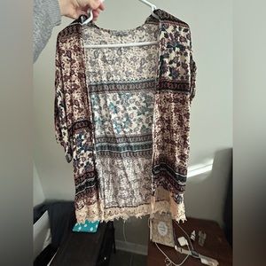 Multi colored kimono